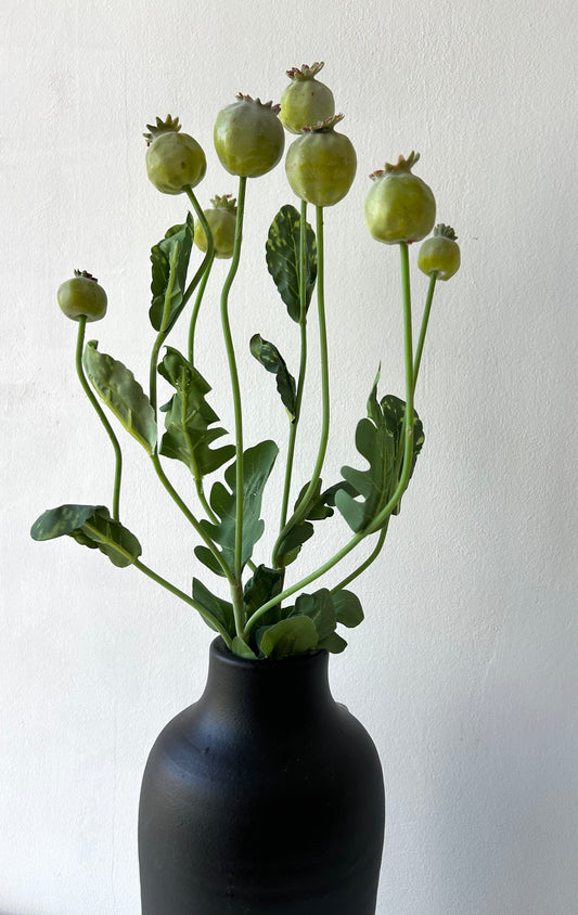 Zöld mákgubó művirágcsokor