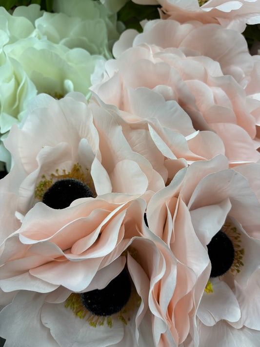 Óriás virág - 100x25cm, 120x40cm és 150x50cm - rózsaszín anemoné XL
