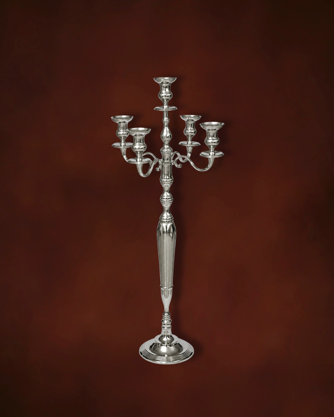 Nagy ezüst gyertyatartó - 100 cm
