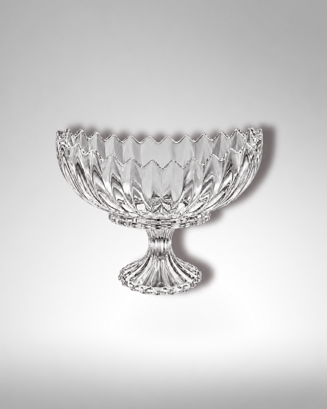 Talpas üveg tál - 28x11x23 cm