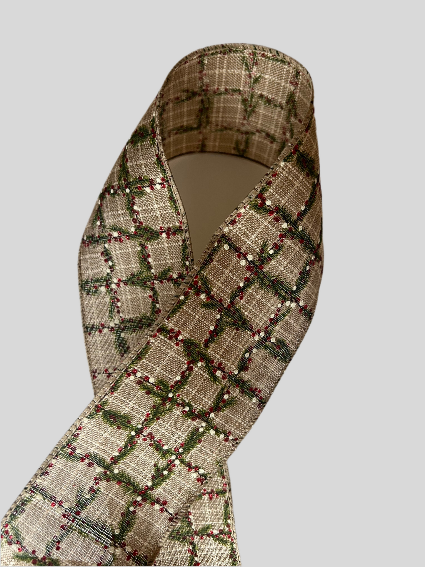 Kockás szalag fagyönggyel - 63 mm - több szín