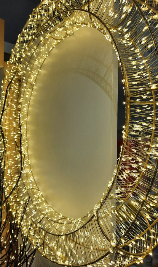 Kültéri koszorú LED-el 60 cm