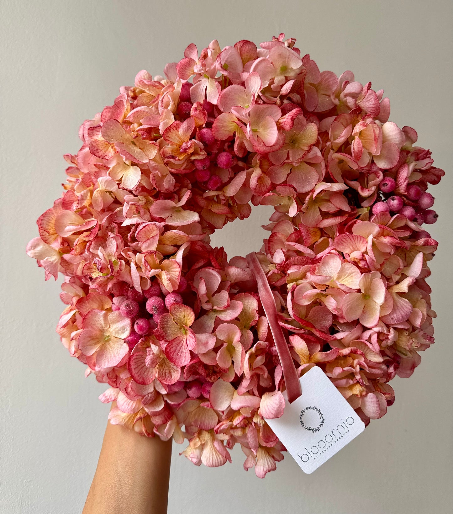 Karácsonyi hortenziakoszorú