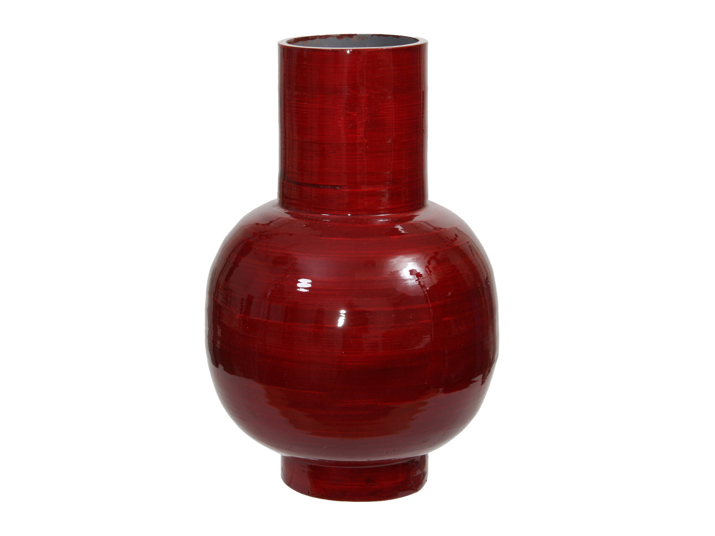 Round bamboo vase - 10x30cm