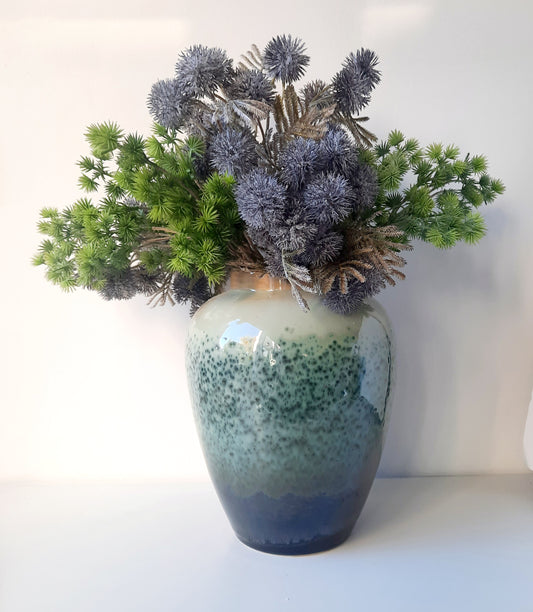 Blue thistle bouquet