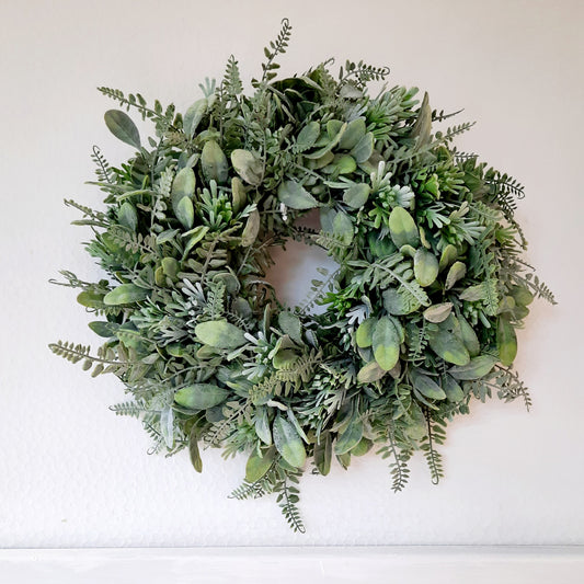 örökzöld ajtódísz