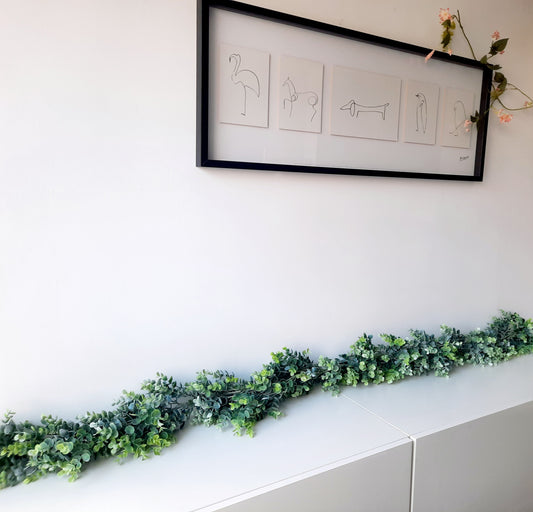 Ash green eucalyptus garland - 2m