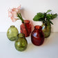 Üveg váza 11x14 cm - zöld