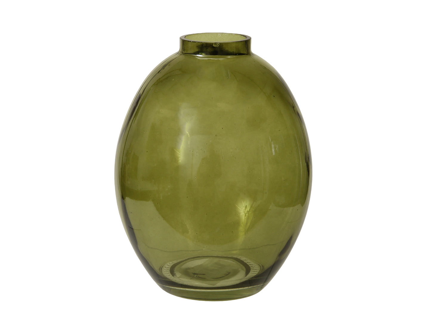 Üveg váza 12 x 16 cm - zöld