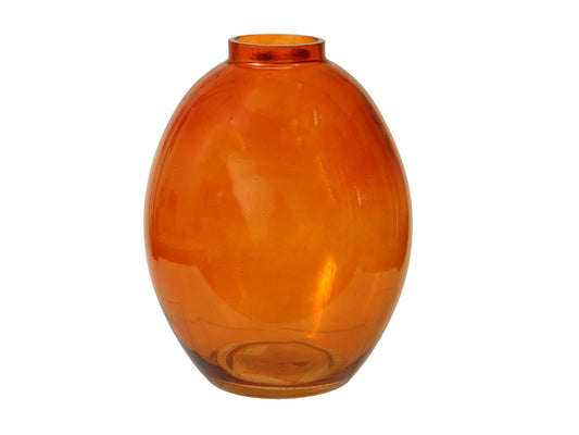 Üveg váza 12 x 16 cm - narancssárga