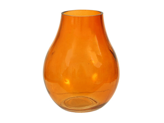 Üveg váza 11x14 cm - narancs