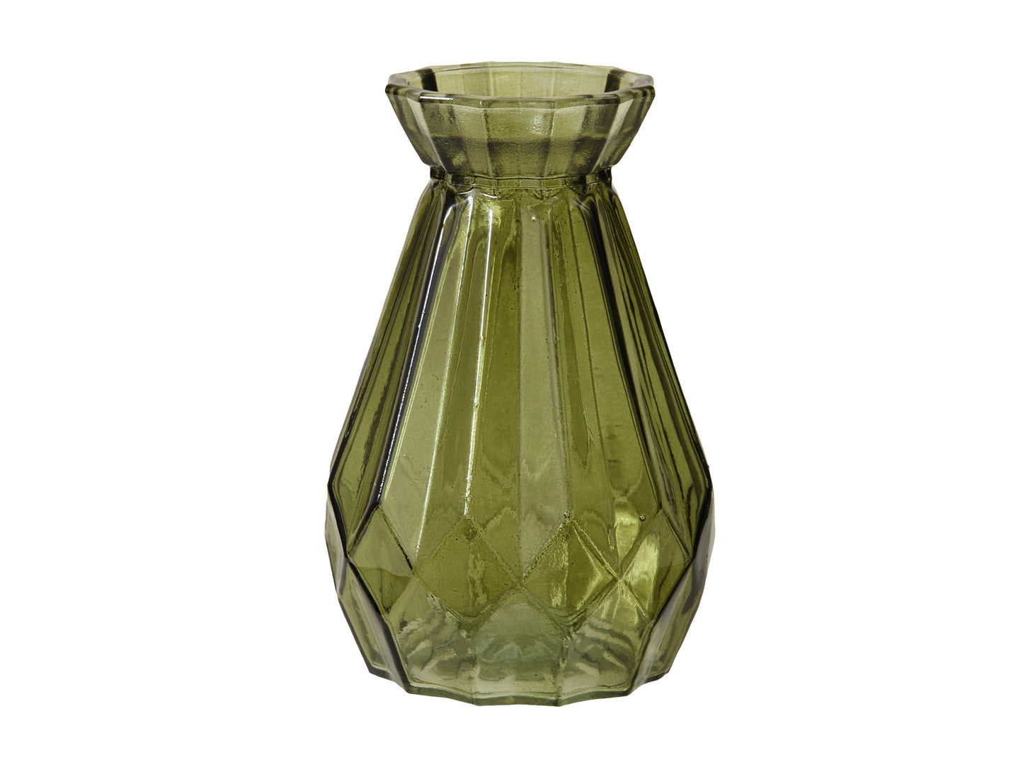Üveg váza 9.5 x 15 cm - zöld