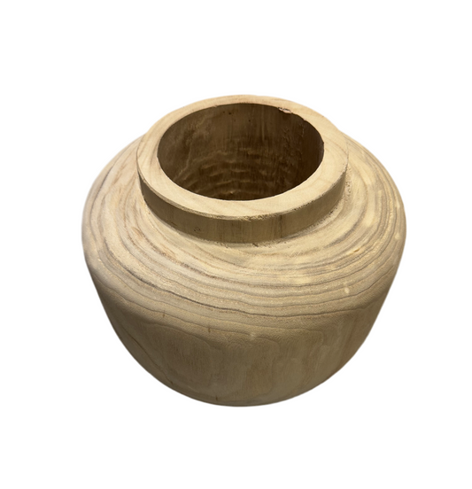 Wooden vase - 27x26cm