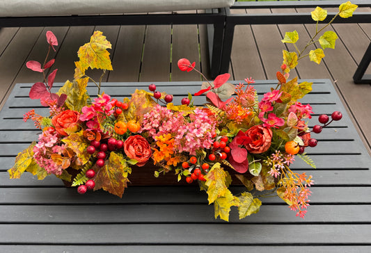 Őszi virágláda