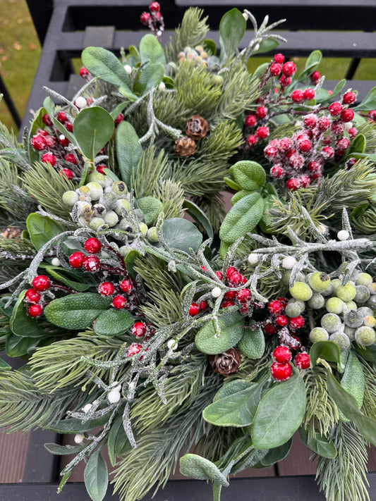 Kleiner Beeren-Weihnachtskranz