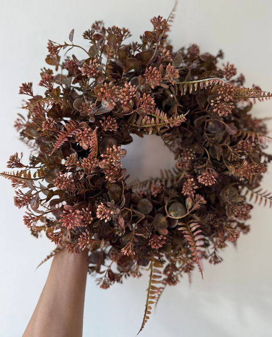 Minimalista ajtódísz - barna