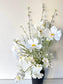 White spring mixed bouquet