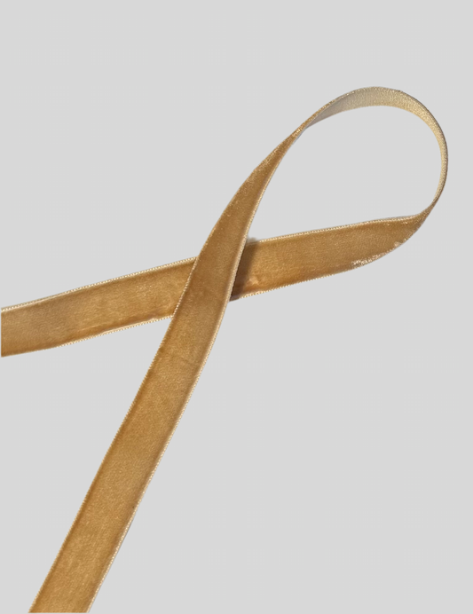 Drapp bársonyszalag - több méret