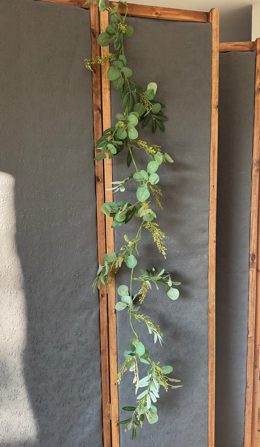 zöld eukaliptusz girland - 2m