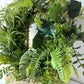 Tropical green door decoration