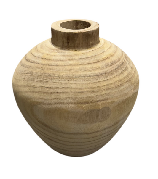 Wooden vase - 27x24cm