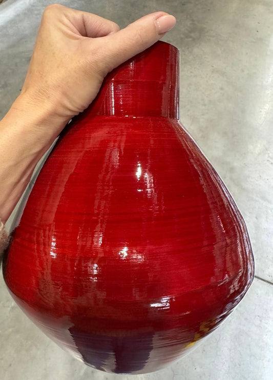Bambusz váza - 10x27cm