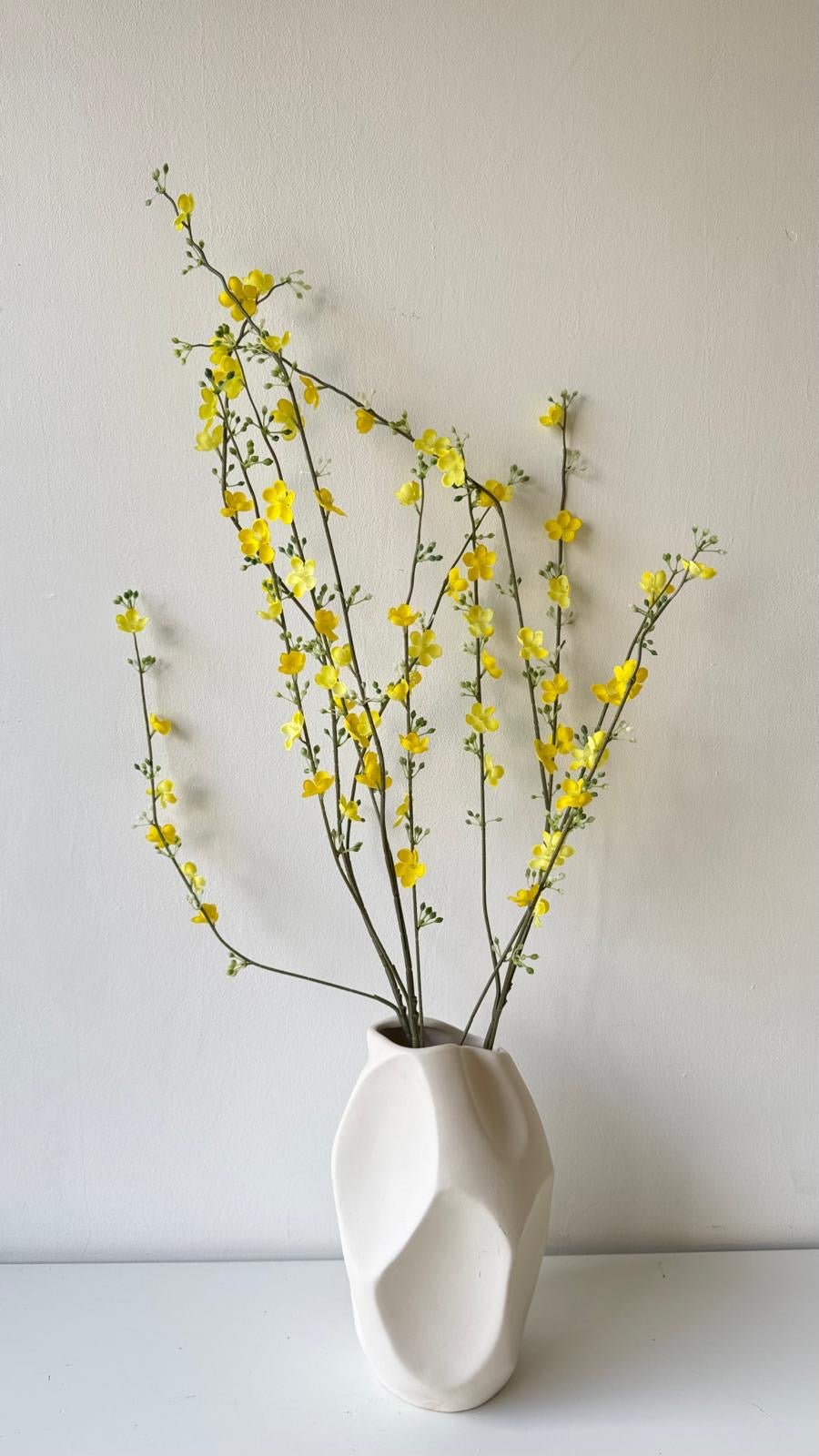 Yellow branch with small flowers - more options