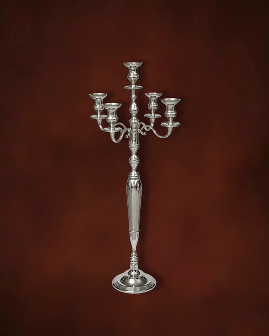 Nagy ezüst gyertyatartó - 100 cm