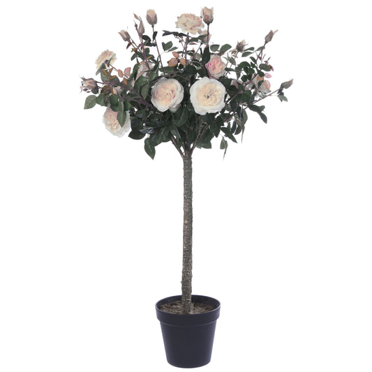 Törzses rózsafa/rózsabokor műnövény 121 cm - barack