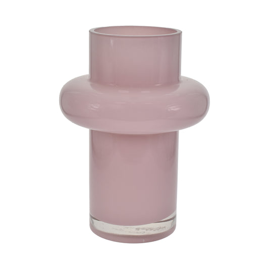 Rózsaszín design üveg váza