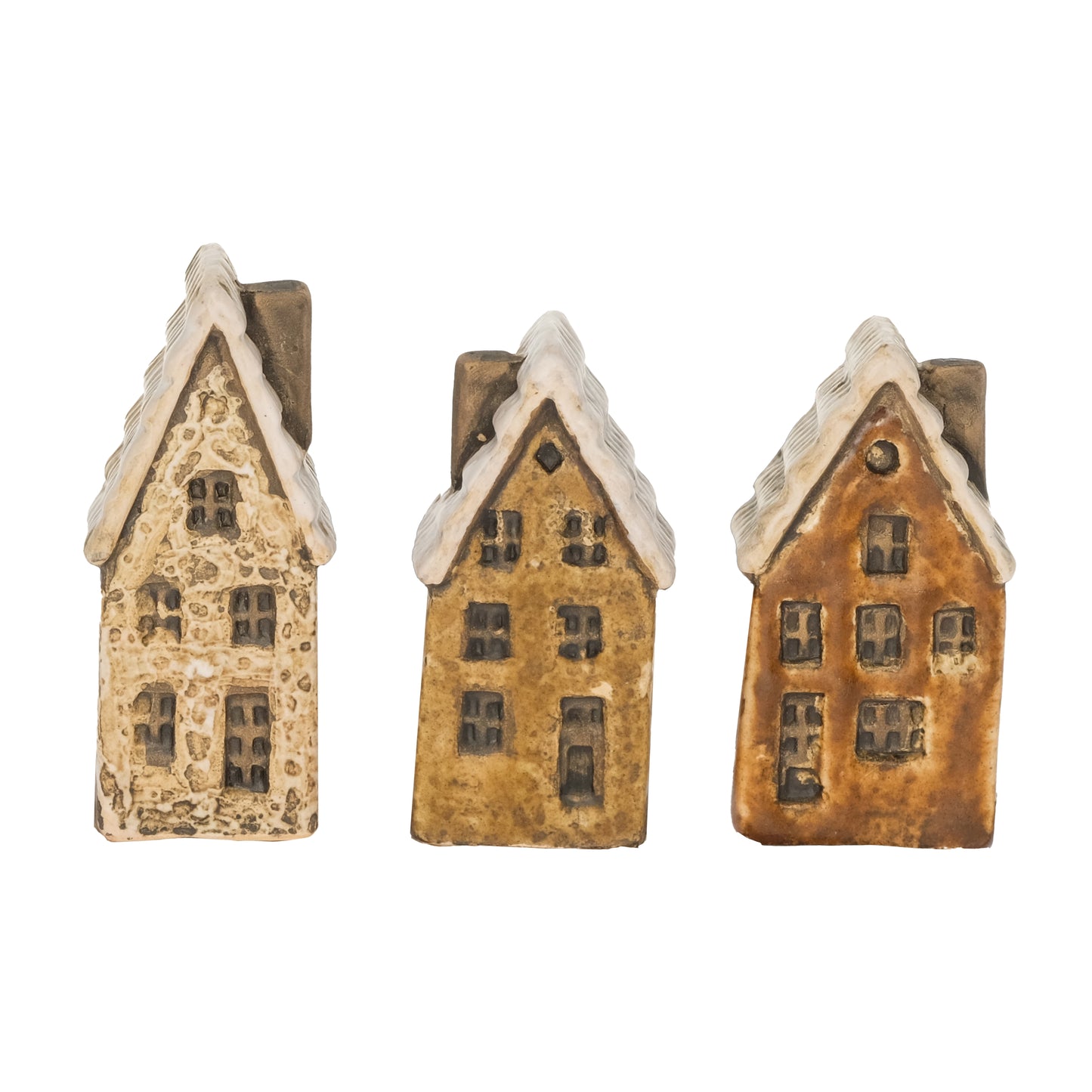 Beige-brown Christmas houses - several sizes