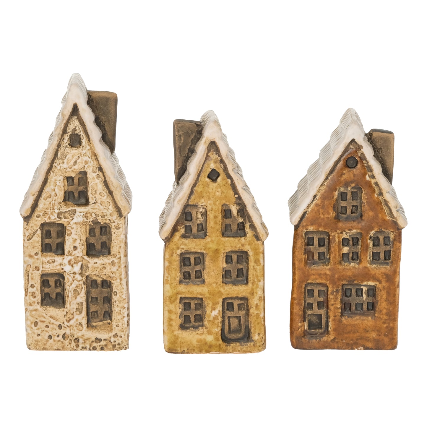 Beige-brown Christmas houses - several sizes