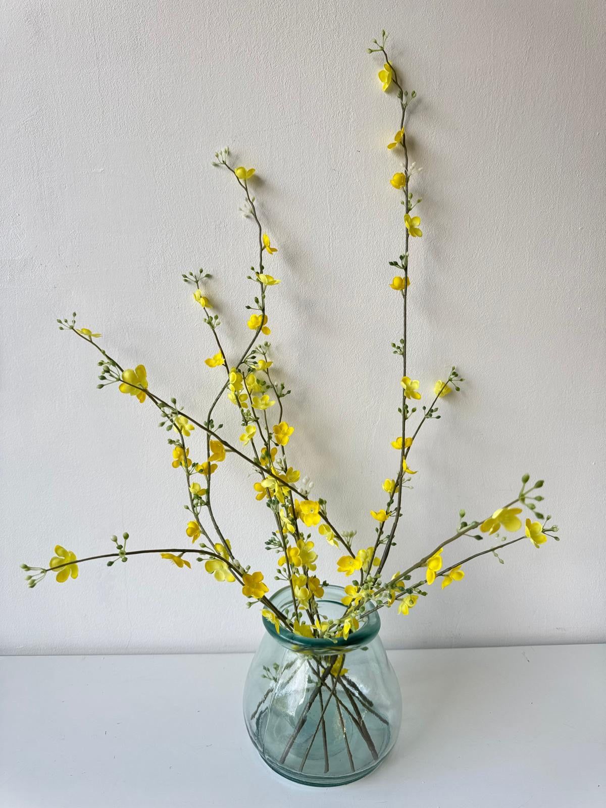 Yellow branch with small flowers - more options