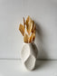 Dried palm leaf - bleached small