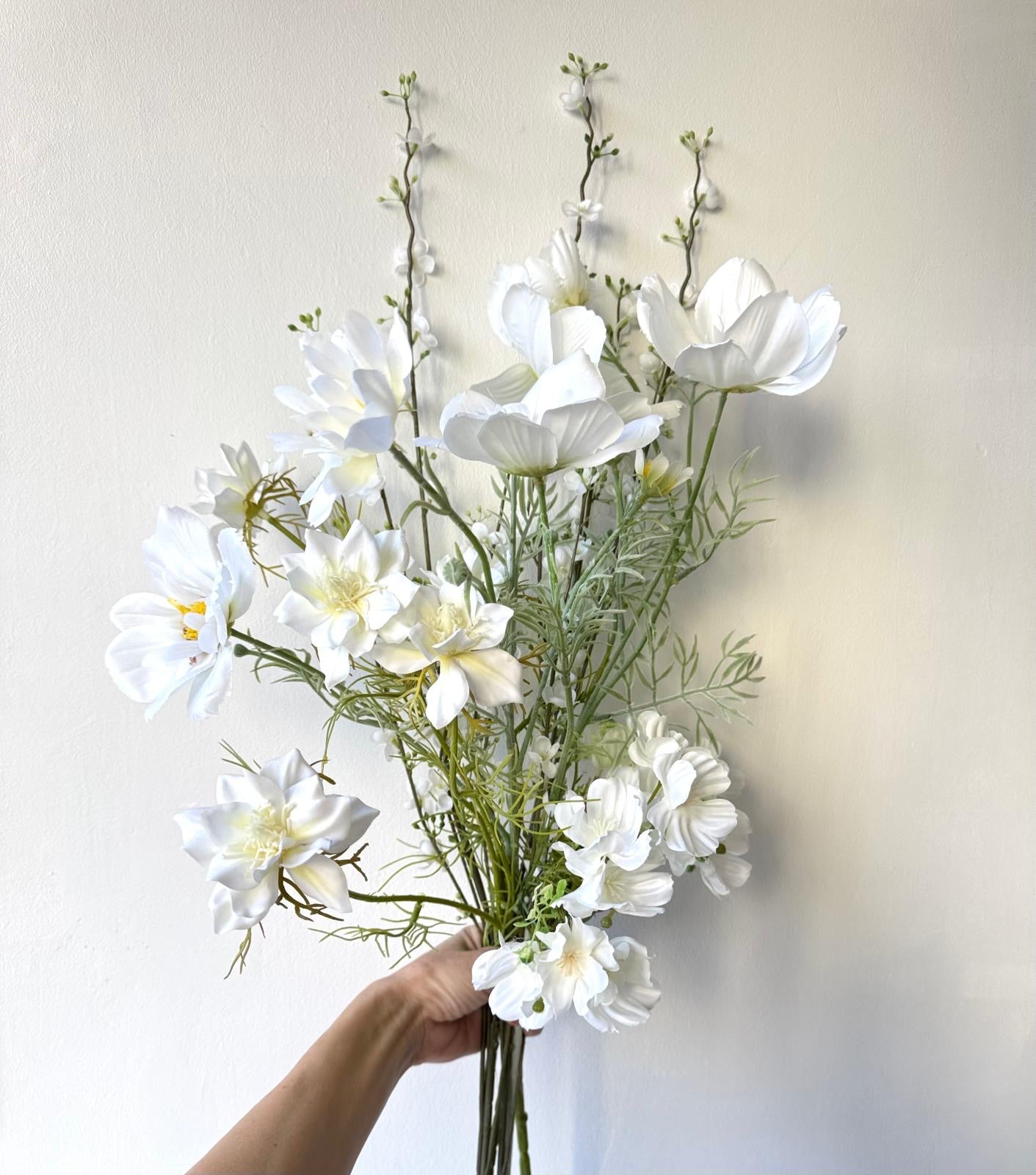 White spring mixed bouquet