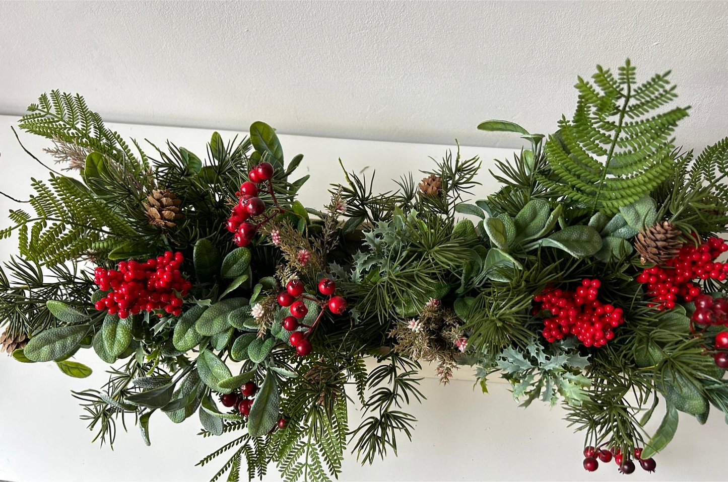 Winter blue berry flower box