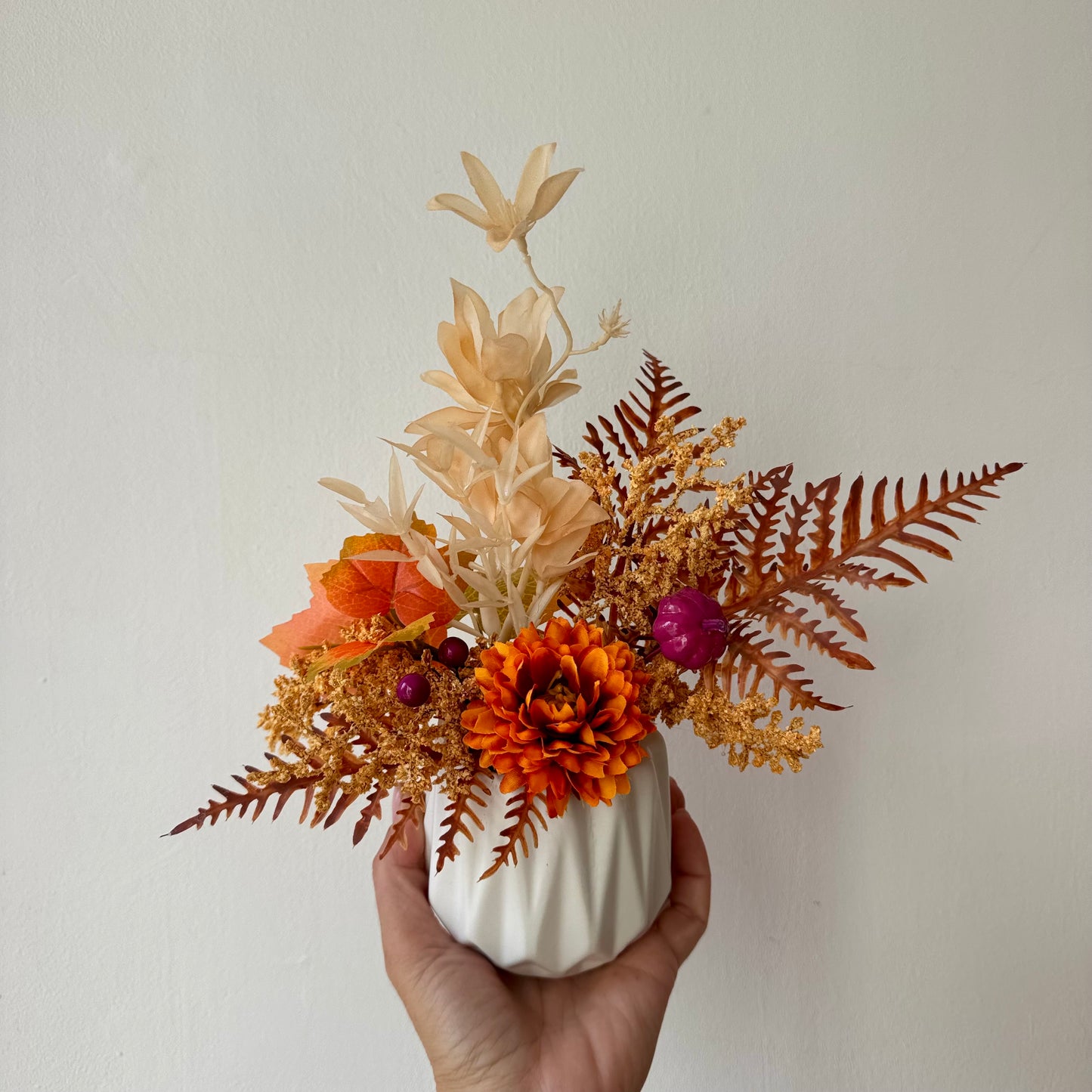 Őszi mini asztaldekor