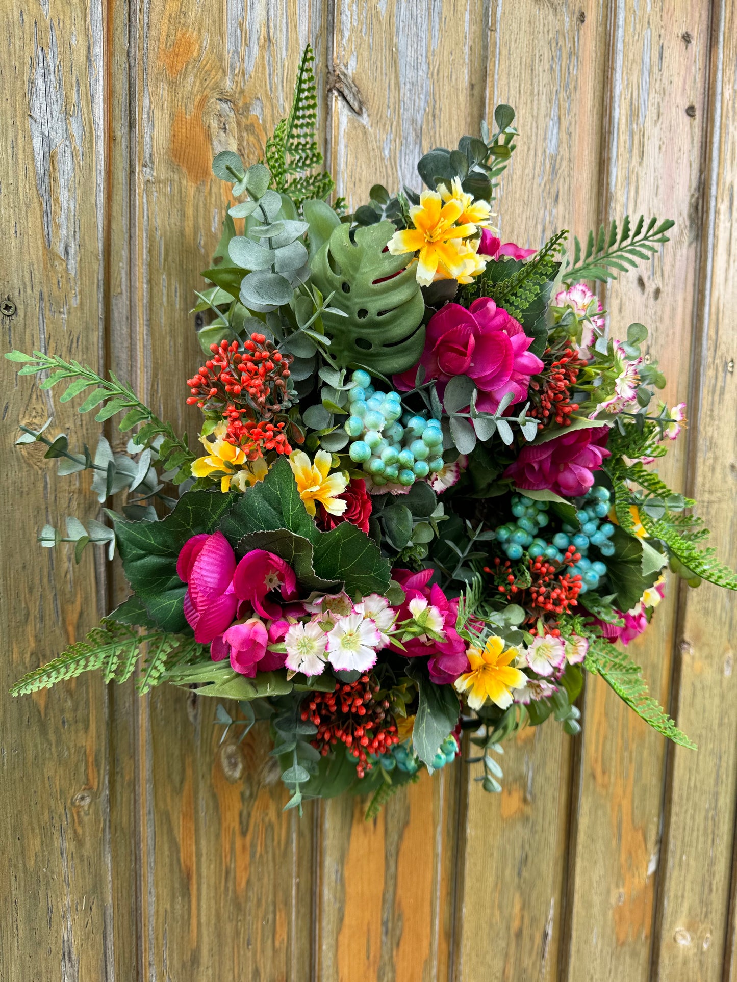 Tropical door decoration