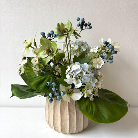 Hunyor-hortenzia asztaldísz