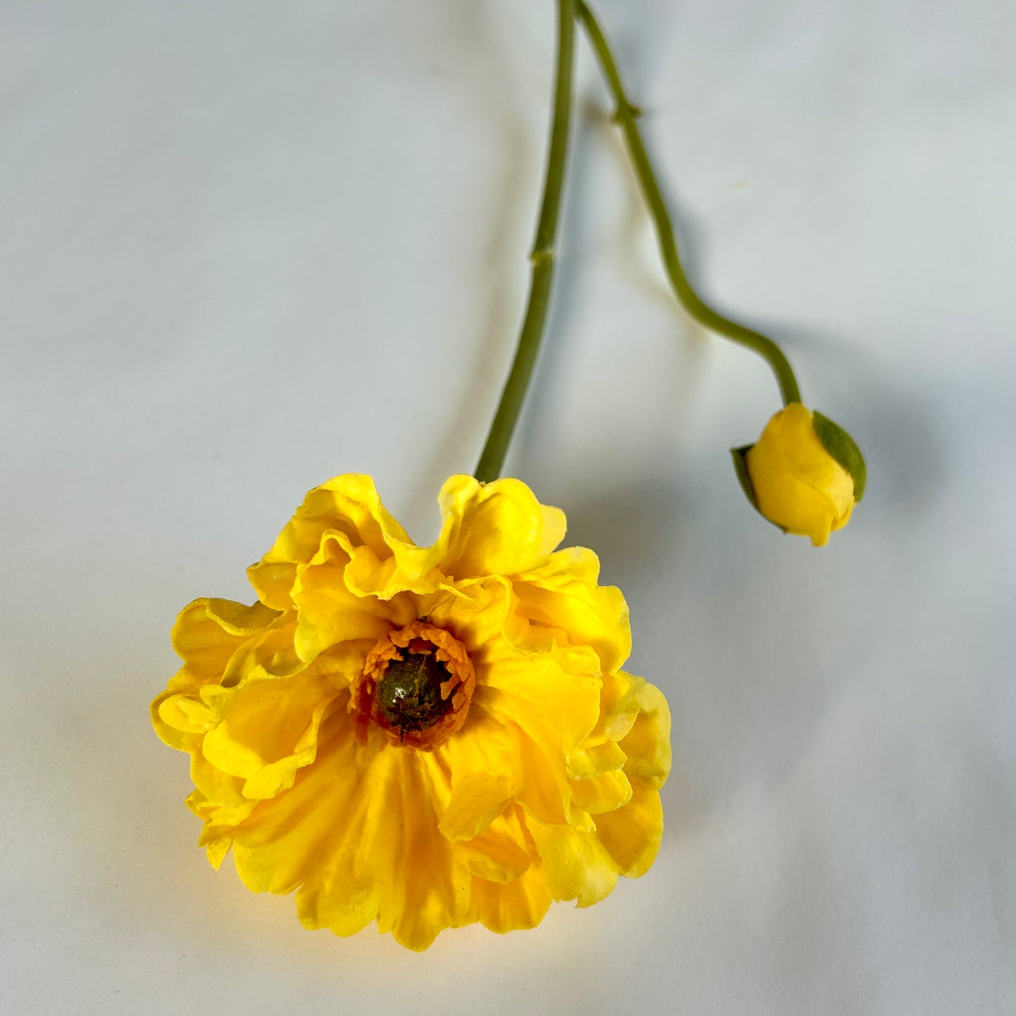 A legélethűbb gumi pipacs művirág csokor - sárga