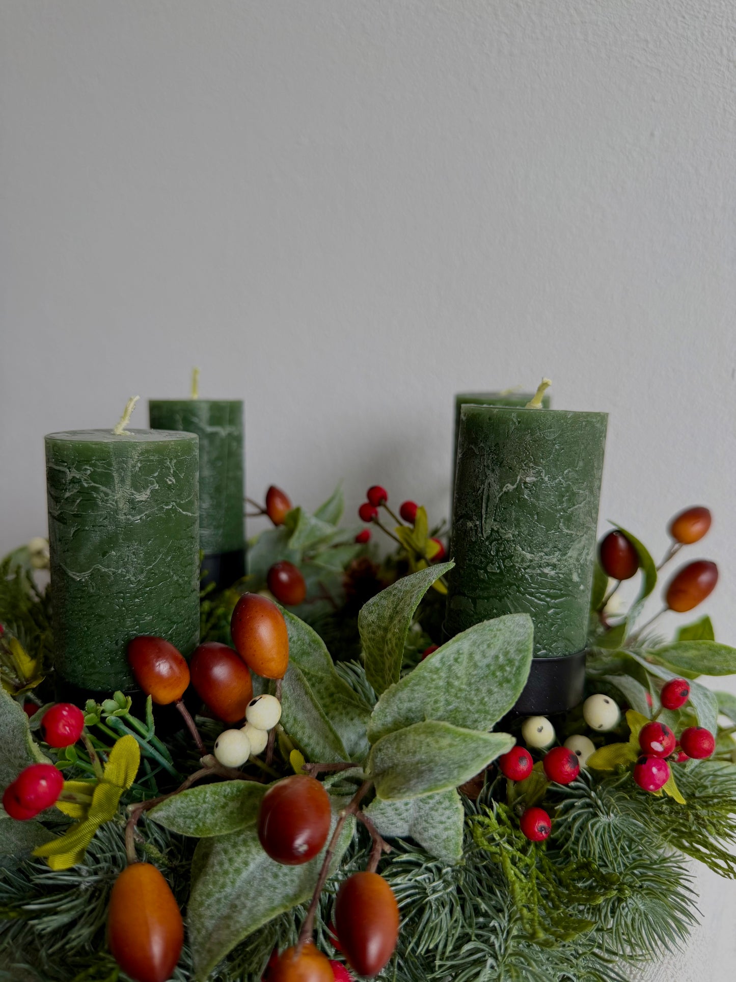 Bogyós adventi koszorú