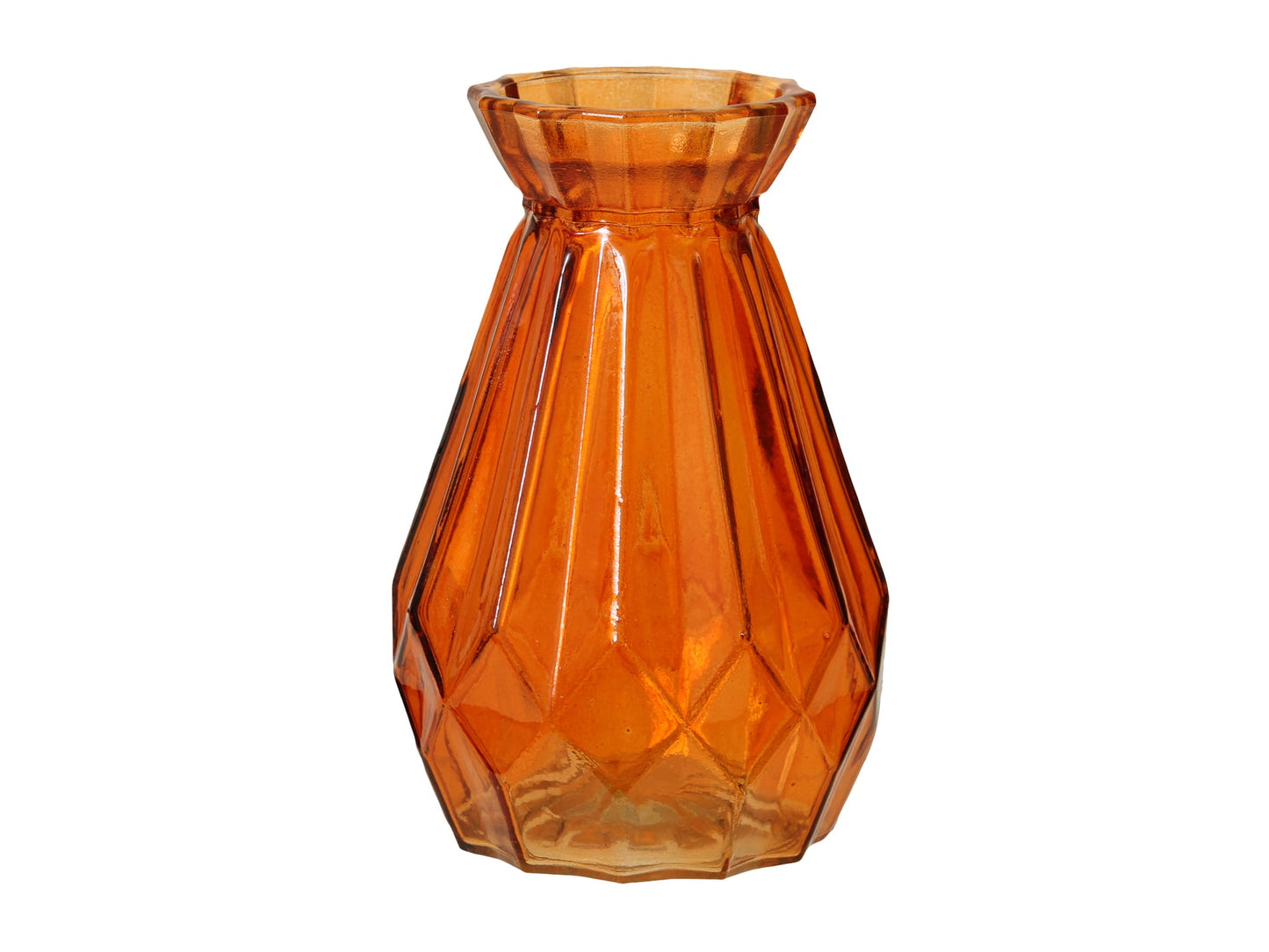Üveg váza 9.5 x 15 cm - narancssárga