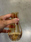 Barack színű üveg váza 3x13 cm