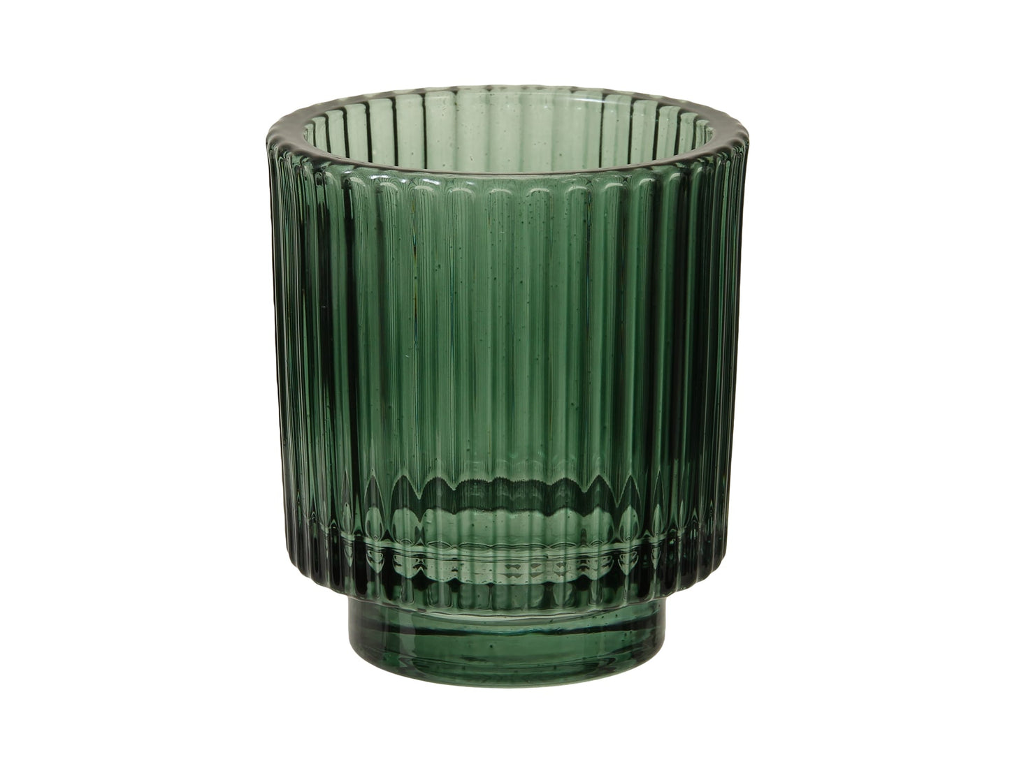 Üveg váza 9 x 10 cm - zöld