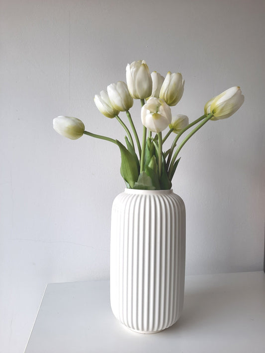 The most lifelike discount white rubber tulip artificial flower bouquet