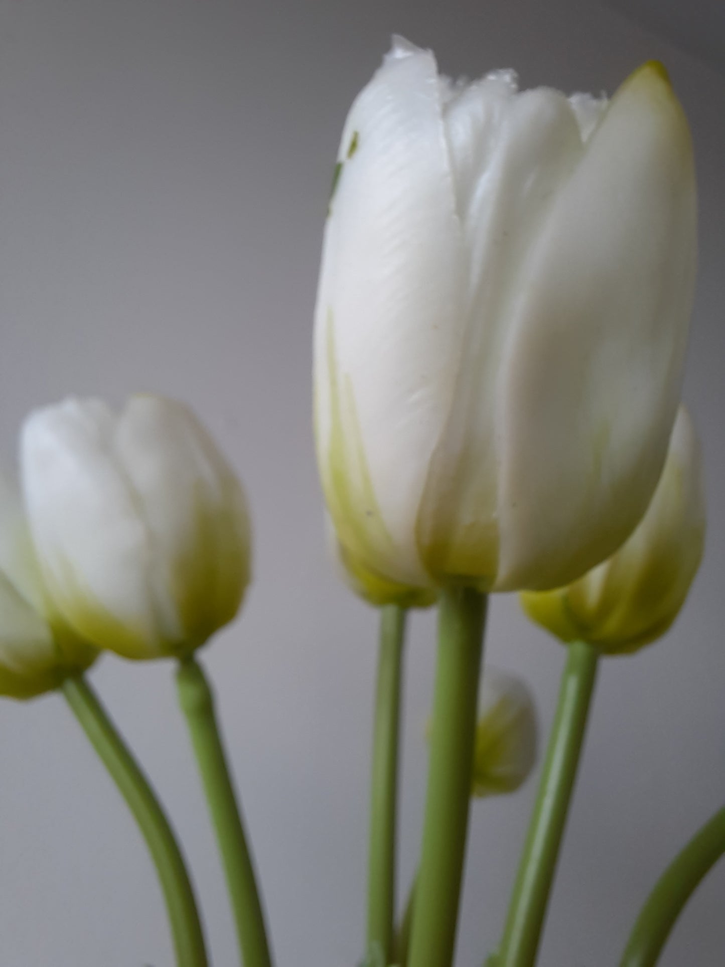 A legélethűbb fehér gumitulipán művirág csokor