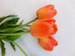 A legélethűbb tulipán művirág csokor - narancssárga
