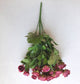 Tiny rose artificial flower bouquet - purple