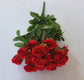 Tiny rose artificial flower bouquet - red
