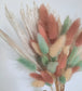 Pastellfarbener Lagurus-Trockenblumenstrauß